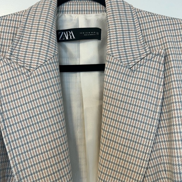 Double breasted Zara blazer - beige with gold buttons - Picture 4 of 12